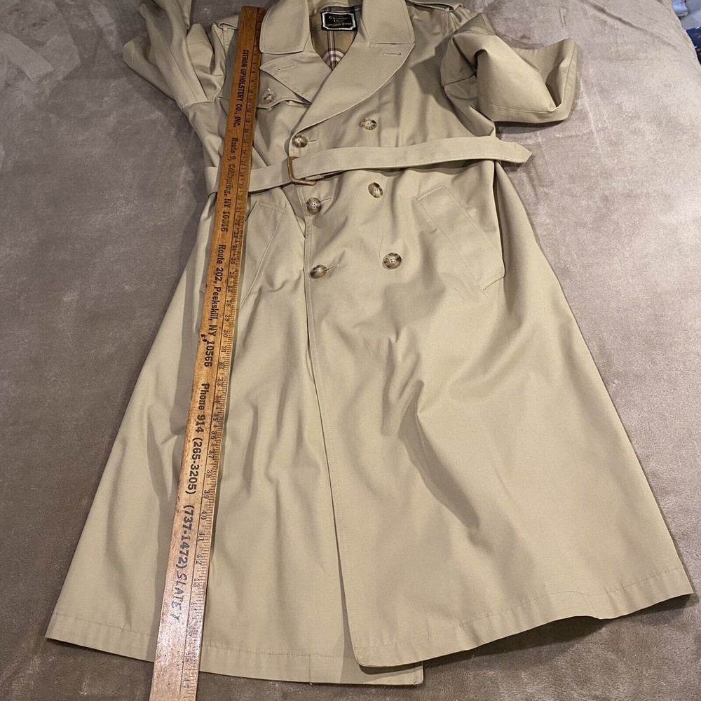 Vintage Christian Dior Saks Fifth Avenue Trench Coat No Liner - Picture 5 of 9